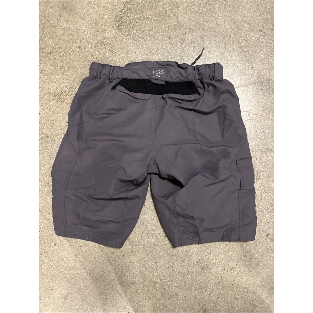 FOX Racing Shorts Mens Gray Sz 3 Mountain Bike Cycling Padded Trail BMX Outdoor - Picture 4 of 9